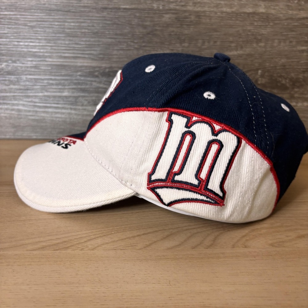 Minnesota Twins Hat Cap Strap Back Mens Navy White MLB Baseball Embroidered - Picture 4 of 10